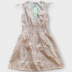 Ethos Paris Women's Laurelle Mosaic Print‎ Sleeveless Dress Organic Cotton Small